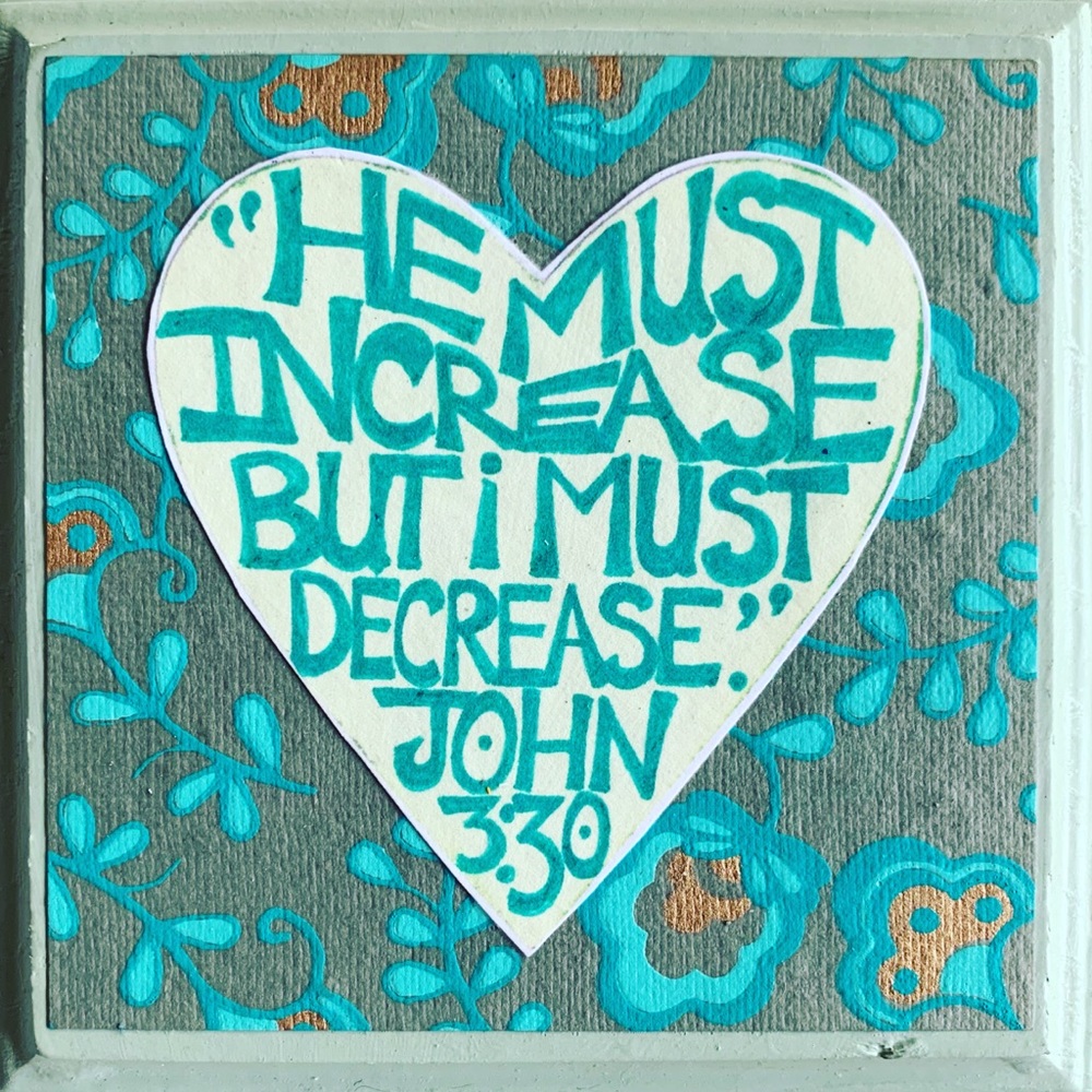 One of a kind handmade scripture art